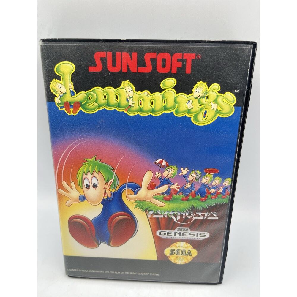 Lemmings Sunsoft Sega Genesis - With Original Box